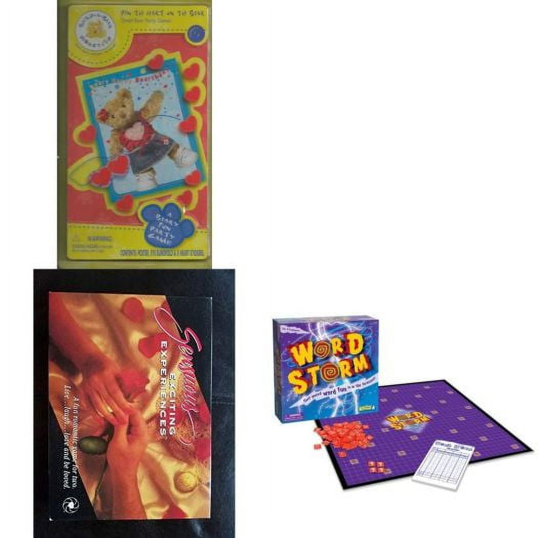 Assorted Board Games 4 Pack Bundle: Build-A-Bear Workshop Pin the Heart on  the Bear Game, Lakeshore Five Senses Game, Precious Moments Game, Passport