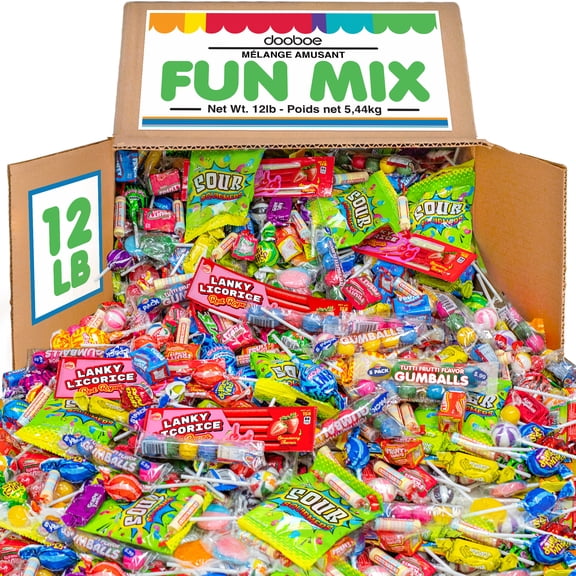 Assorted Bulk Candy Mix, 12 lb Bulk Individually Wrapped Candy Variety Pack for Piatas, Goodie Bags, Candy Bowls, Party Favors & Events