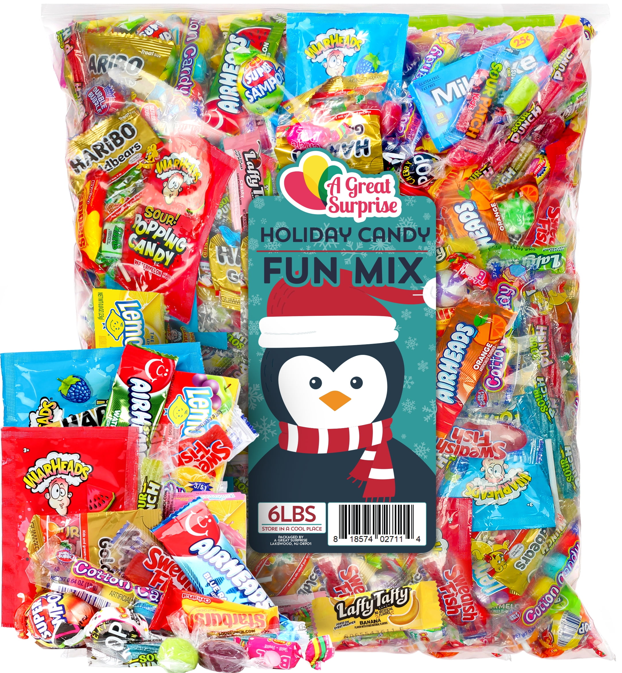 Assorted Bulk Candy Bulk Party Mix 6 Pounds Goodie Bag Pinata Candies Individually