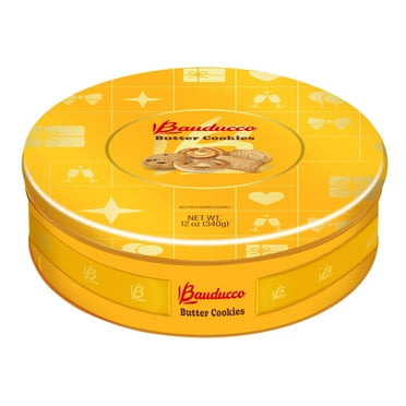 Assorted Butter Cookies Tin, 12 oz (Pack of 1) – Traditional Danish Shortbread Cookies, Perfect Holiday Gift or Sweet Snack Treat - No Artificial Colors