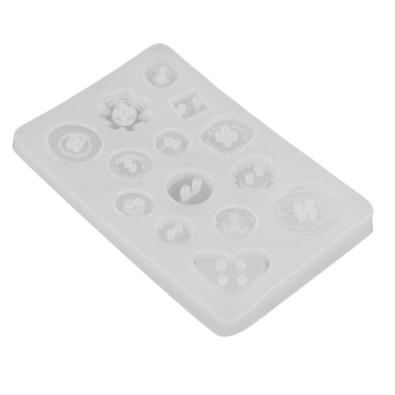 Assorted Buttons Jewelry with 2/4 Holes for Polymer Clay, Crafting, Resin Epoxy, Pendant Earrings Making