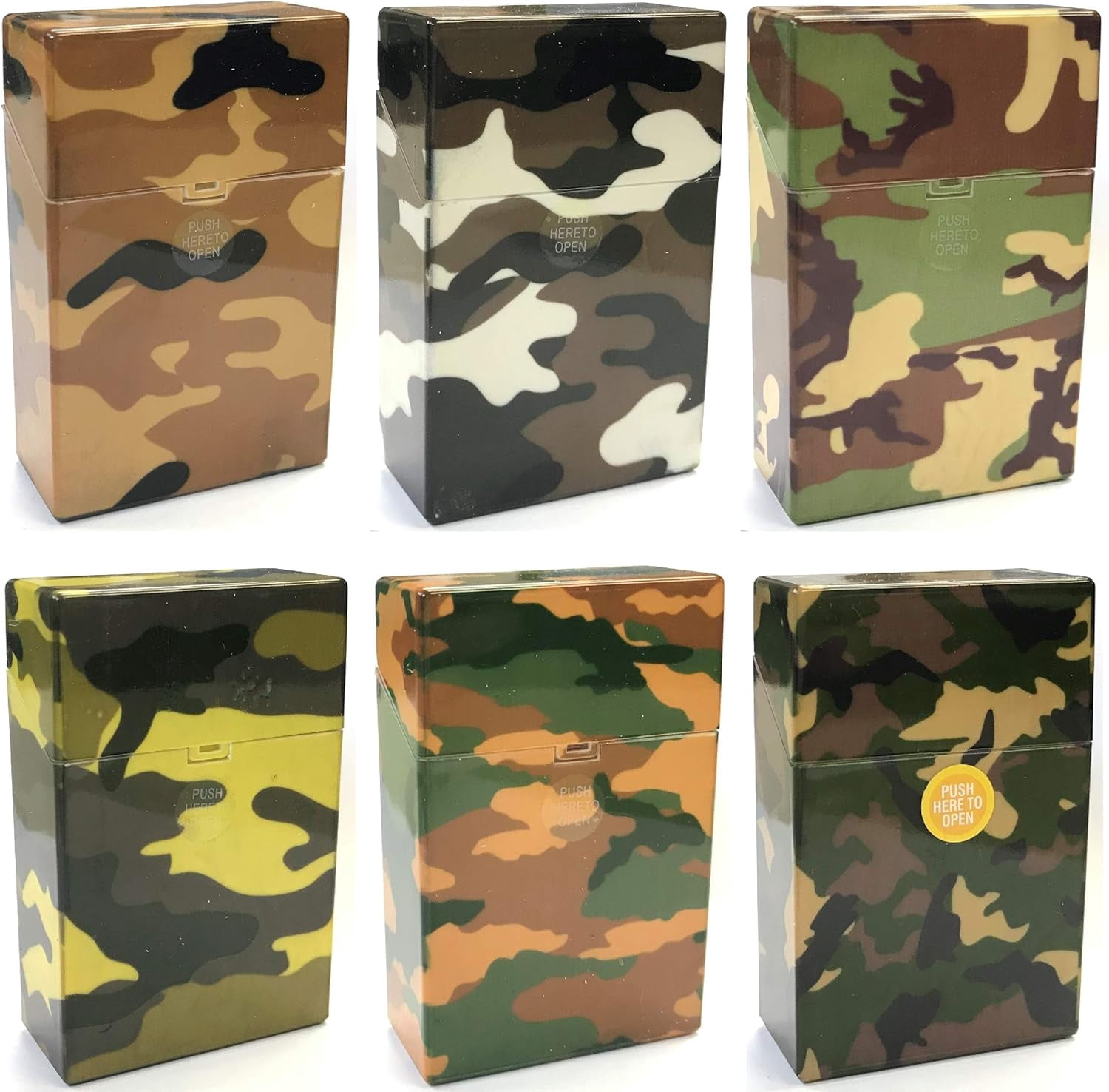 Assorted Camouflage  Crushproof Plastic Cigarette Case, , 3116C2 (4)