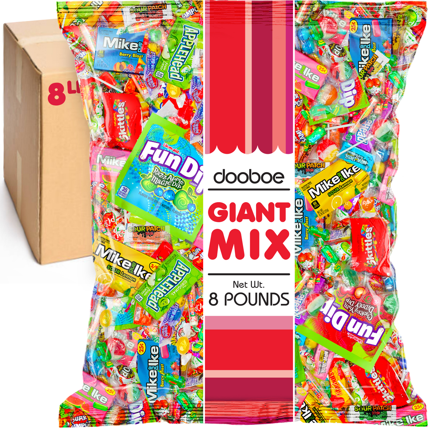 8 Lbs Of 1" Dubble Bubble Gumballs Assorted 8 FLAVORS GUM