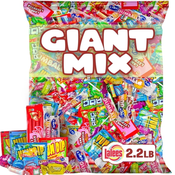 Lalees Assorted Bulk Candy Pack, 2.2 lb Variety Mix for Parades, Piata Stuffers, Party Favors, Goodie Bags & Holiday Treats