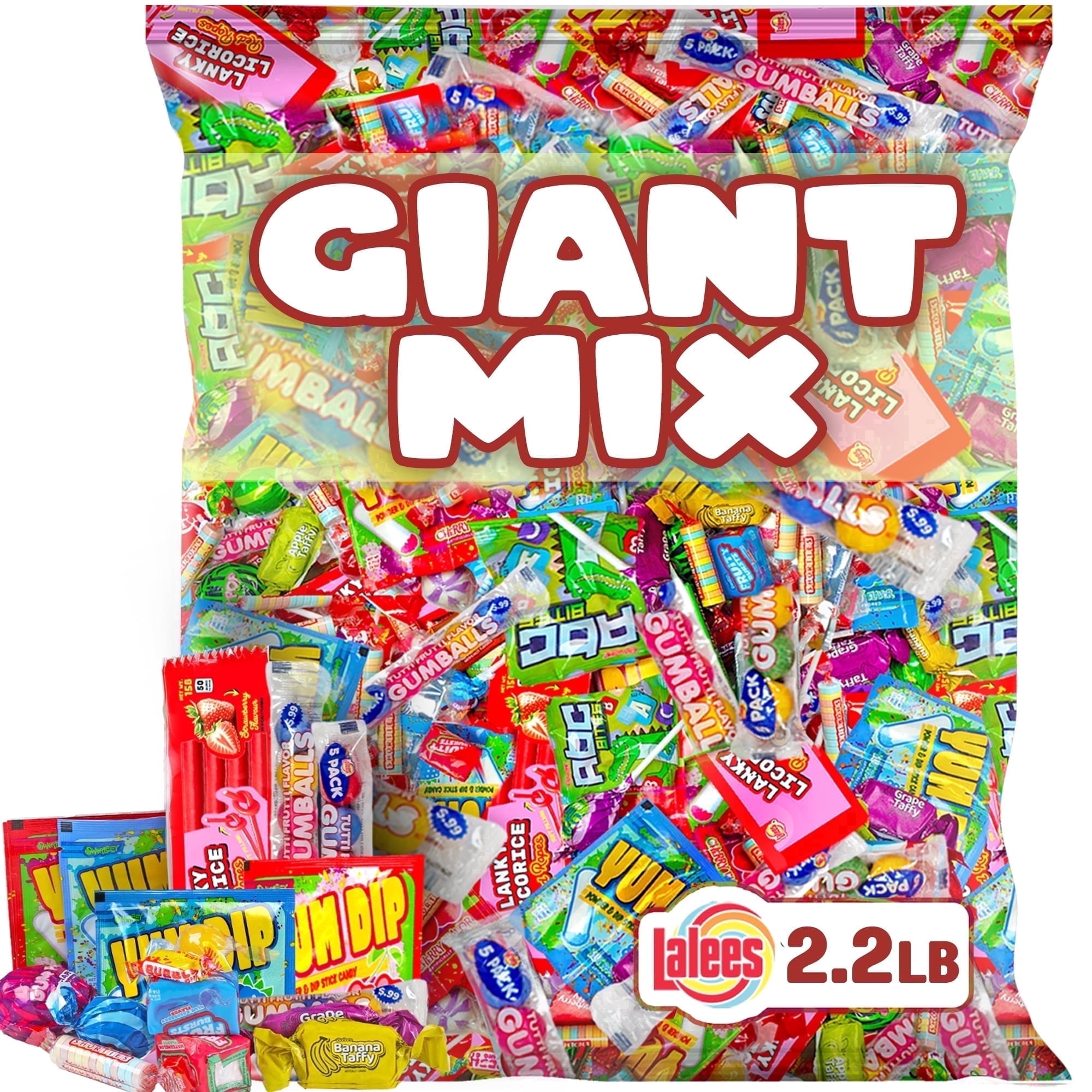 Lalees Assorted Bulk Candy, 2.2 Pounds Variety Pack, Pinata
