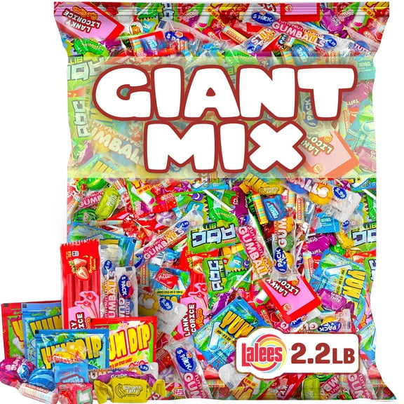 Assorted Candy - Bulk Valentines Day Candies - 2.2 Pounds - Fun Size Pinata Stuffers - Individually Wrapped - Parade Variety Pack - Lalees