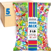 Dooboe Assorted Candy Mix, 5 lb Bulk Individually Wrapped Candy Variety Pack for Parades, Piñatas, Goodie Bags, Candy Bowls & Party Favors