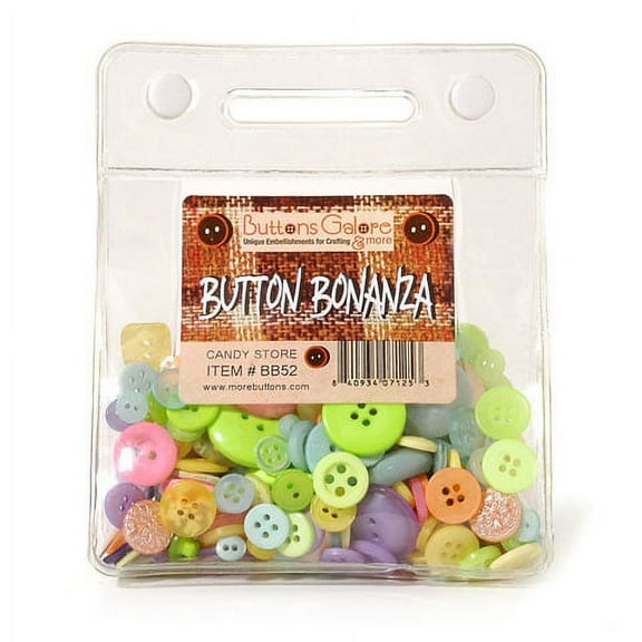 Assorted Candy Store Themed Buttons: 1/2 Pound
