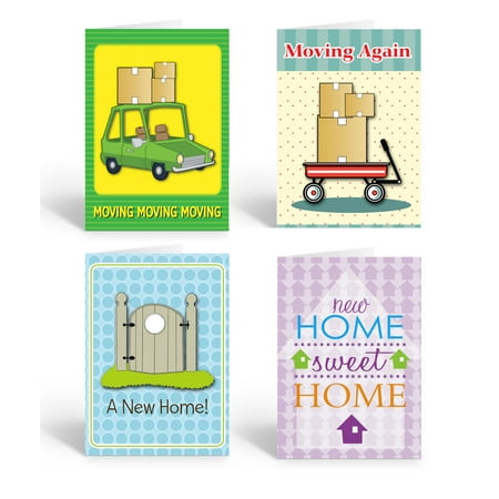 Assorted Change of Address - Moving Note Cards - 12 Boxed Note Cards and Envelop