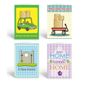 Assorted Change of Address - Moving Note Cards - 12 Boxed Note Cards and Envelop
