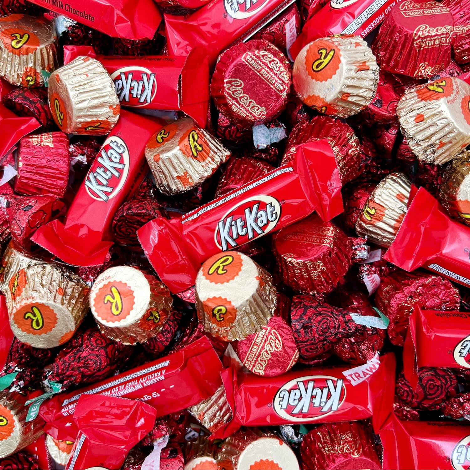 Assorted Chocolate Candy Pack HERSHEY'S KISSES, Peanut Butter Hearts