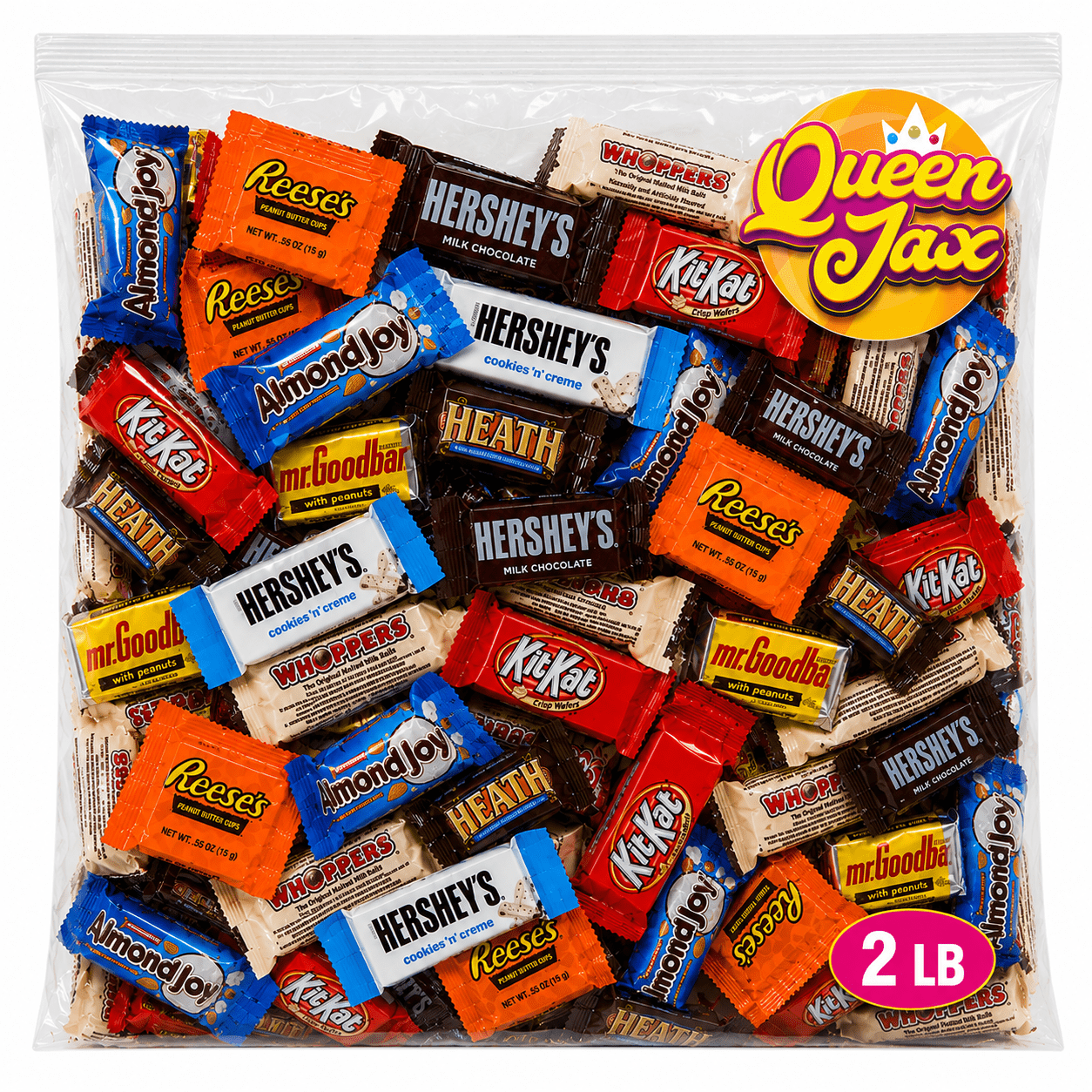 Hershey's Assorted Chocolate Candy Variety Pack, 2 Lb Bulk, Mini