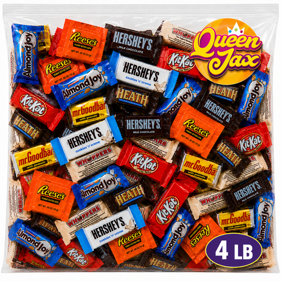 Assorted Chocolate Candy Variety Pack - 4 Lb Bulk Candy Chocolate Mix - Chocolate Candy Bulk - Hershey Chocolate - Bulk Individually Wrapped Chocolate