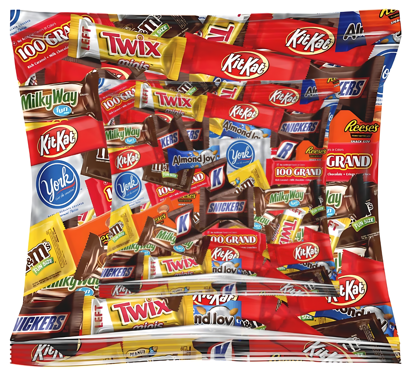 Assorted Chocolate Variety Pack (5 LB)  - Individually Wrapped Party Chocolates for Halloween, Birthdays, and Christmas