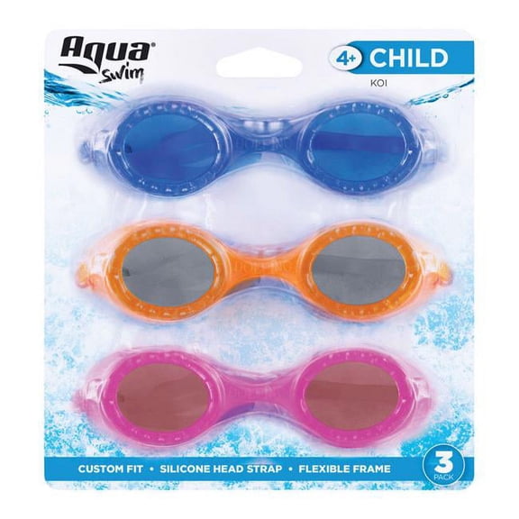 Assorted Color 4 Plus Year Goggles, 3 Per Pack - Case of 12