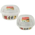 thumbnail image 1 of Assorted Color 6.5 x 6.5 in. Square Food Container with Print - Case of 48, 1 of 1