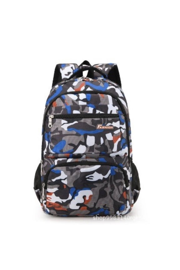 Assorted Color Backpack For Daily Travel, Lightweight Casual Daypack With Durable Fabric For Everyday Use (Blue)