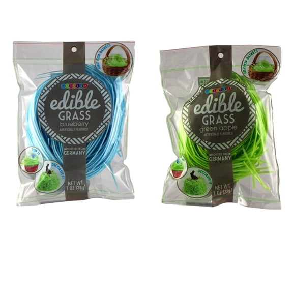 Assorted Color Edible Grass Filler, 1 Ounce, Pack of 2