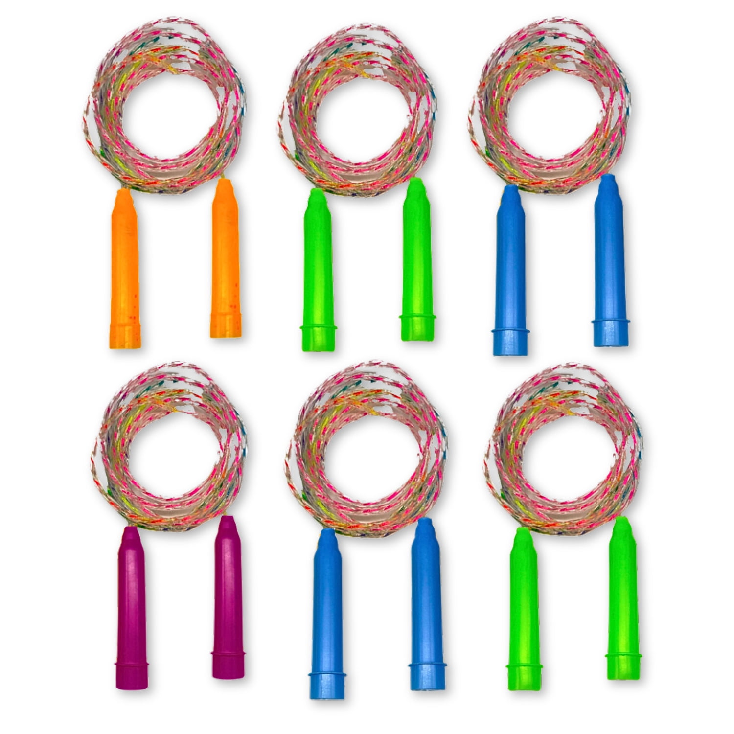 Assorted Color Jump Rope (Pack of 6) - Walmart.com