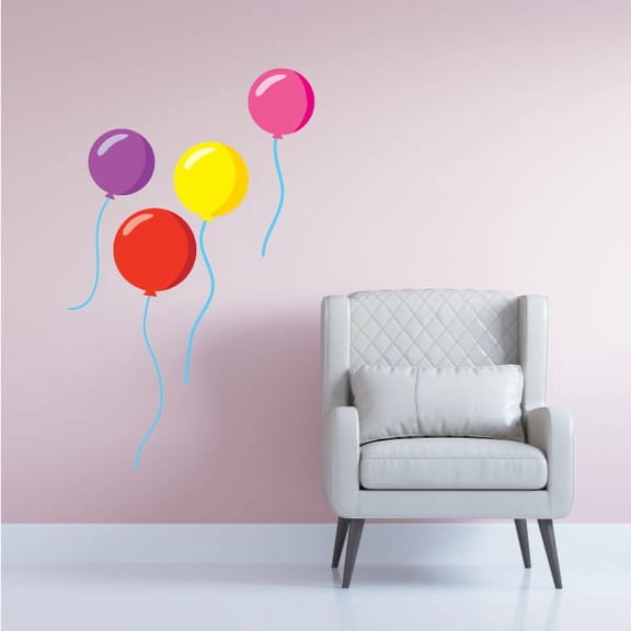 Assorted Color Loose Balloons Sticker - 36 Inches