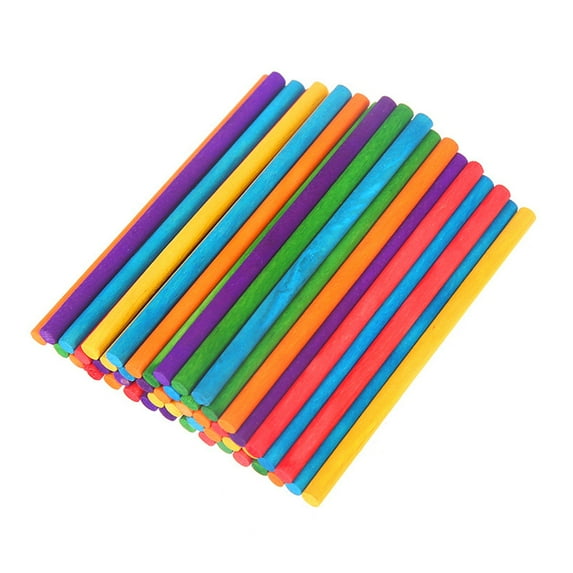 OUNONA 50pcs Assorted Color Plastic Rhythm Sticks for Beginners Musical Instruments and Outdoor Use