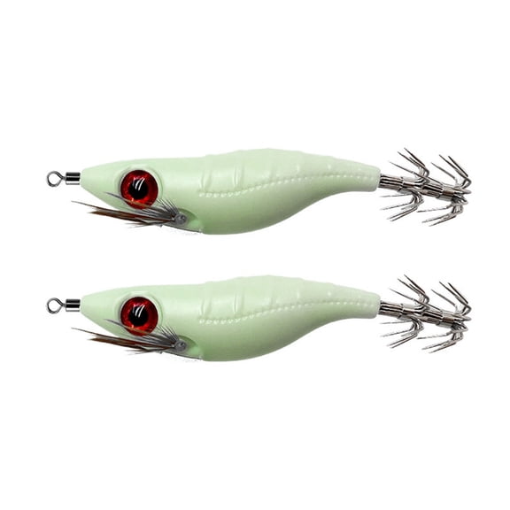 Assorted Color Round Belly Fishing Baits Artificial 3D Fishing Squid Jig Lures
