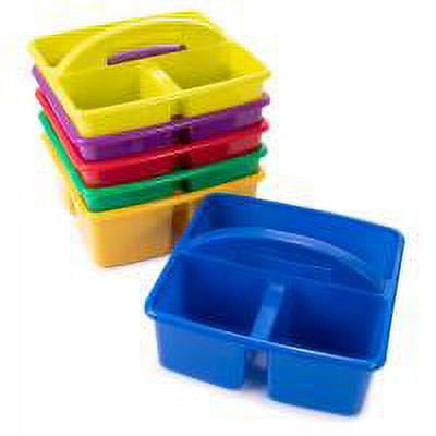 12 Pack Small Plastic Classroom Storage Bins for Organization, School  Supplies, 6 Colors (6.1x4.8 in)