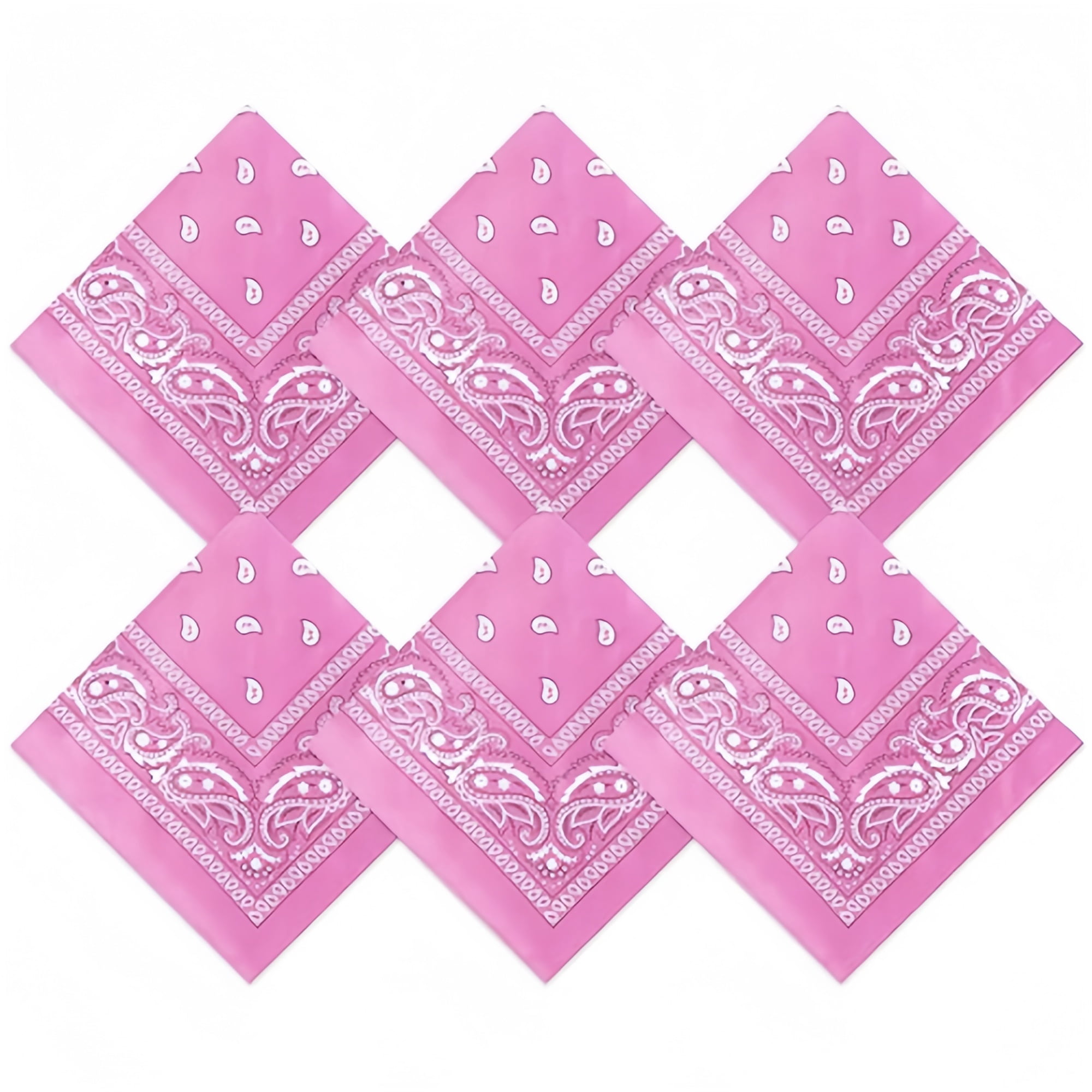 Vinuwu Set van 12 bandana's, kleurrijke paisley-hoofddoeken voor dames en heren, stijlvolle nylon hoofdband, halsdoek snood skull cap, vierkante gezichtsbedekking voor motorrijden, modieuze