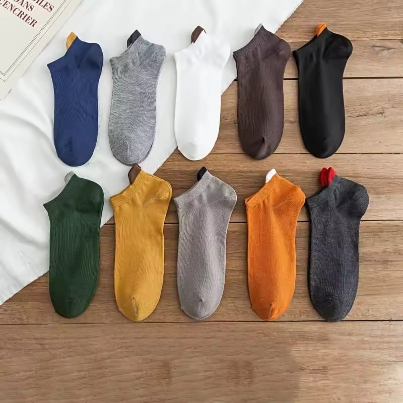 Assorted Colors Socks 10 Pairs Soft Comfortable Everyday Socks ...