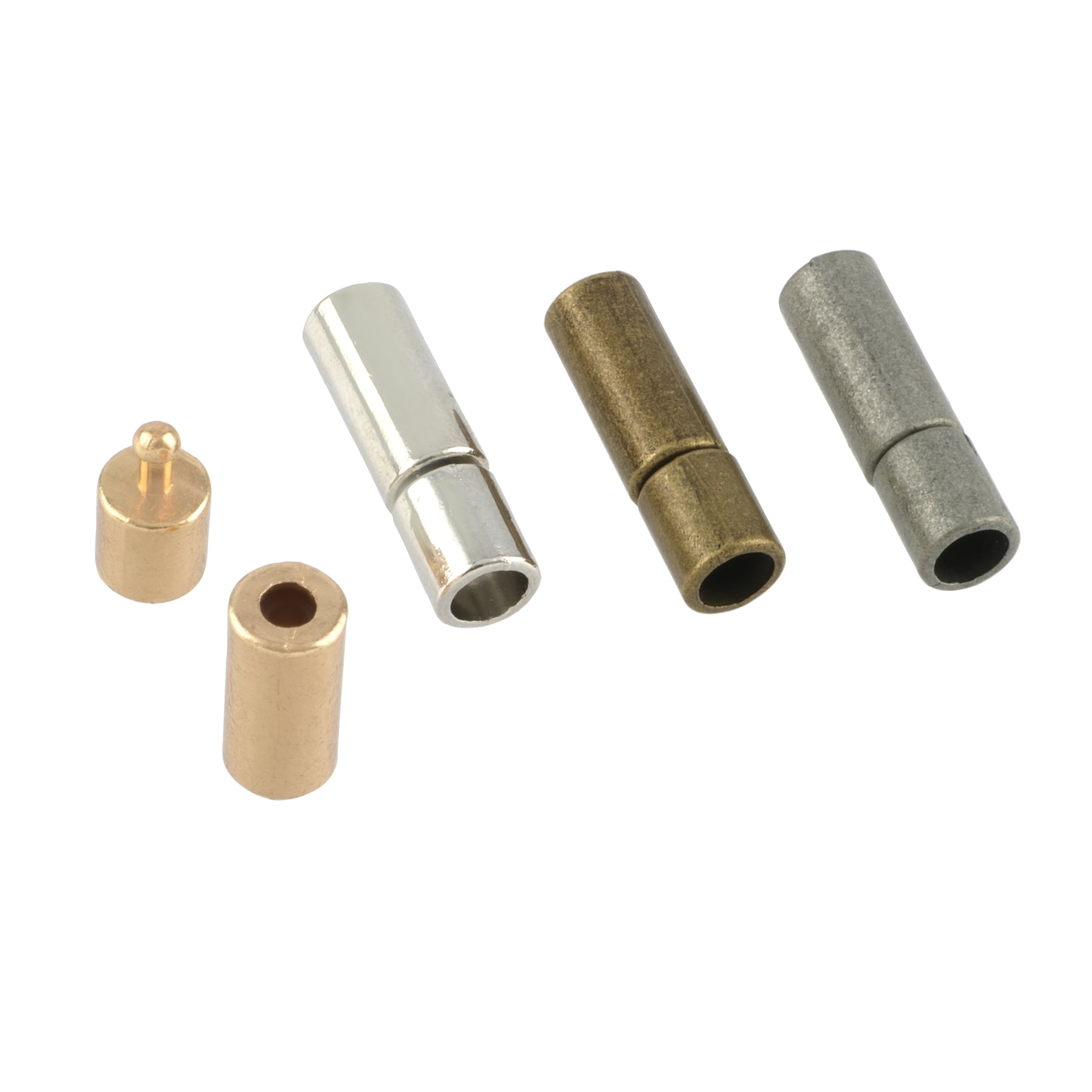 Assorted Cord End Cap Closures by Bead Landing – 18mm Nickel-Free Zinc Alloy Findings in Rhodium - Gold - Silver Ox & Brass Ox Finishes - 12 Pack