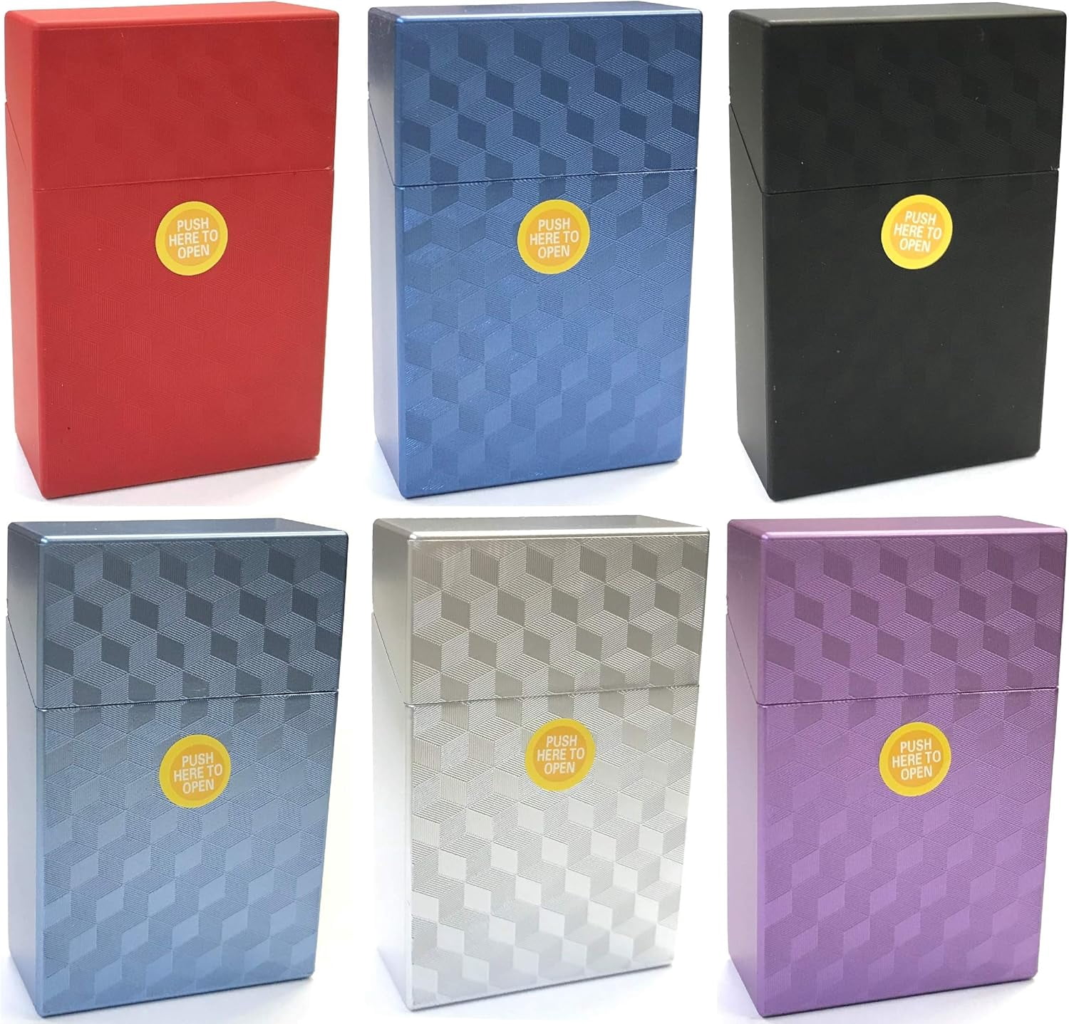 Assorted Cube  Crushproof Plastic Cigarette Case, , 3116M21 (4)