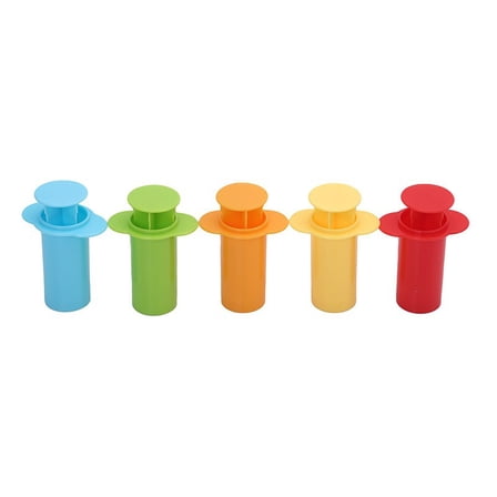 Assorted Designs Dough Extruders Set - Set of 5 - Assorted Colors