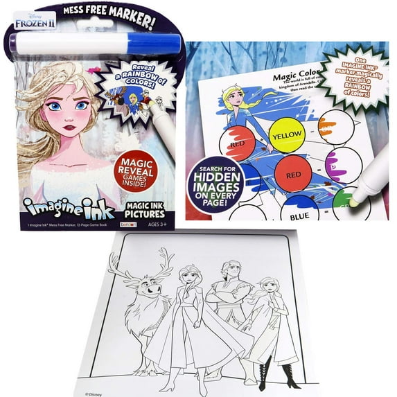 Assorted Disney Frozen 2 Imagine Ink Magic Ink 24-Page Activity Book- 2 Pack