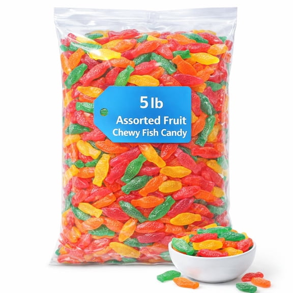 Assorted Fish Soft & Chewy Candy, 5 lb 664163