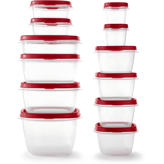 Assorted Food Storage Container Set - Case of: 1; Each Pack Qty: 24; Total Items Qty: 24