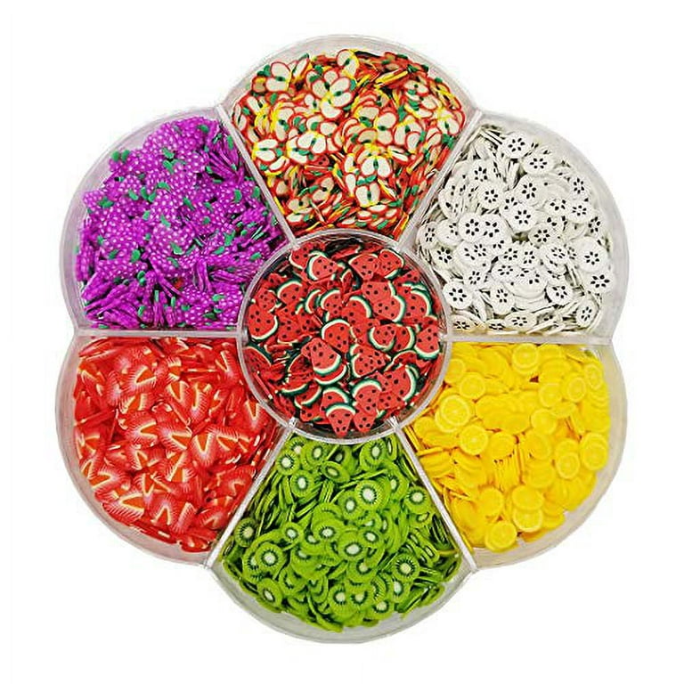 Assorted Fruit Slices 90g Fimo Wheel - Slime Supplies/Slime  Acessories/Slime Add ins/Polymer Clay/Nail Art Kit Maker Ingredients Set  Bulk Homemade
