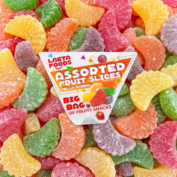 Easter Assorted Fruit Slices Jelly Candy (2.2 Pound Bag)