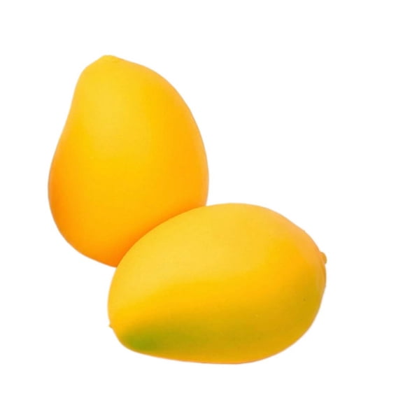 Assorted Fruit Stress Relief Squeezable Fidget Set, Soft TPR Sensory Tool for Anxiety Relief and Hand Exercise, Vibrant Novelty Decompression Desk Accessory Mango 1PCS