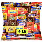 Assorted Fun-Size Chocolate Candy Mix MDA05&nbsp;- Bulk Variety Bag - Individually Wrapped Minis for Parties, Gift Baskets, Candy Buffets, Office Treats & Special Occasions 4 LB