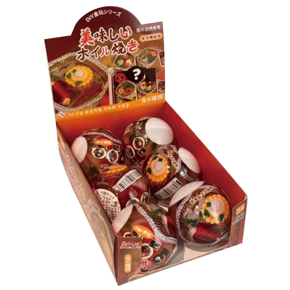 Assorted Gashapon Capsule Blind Box 6-Pack Set, Collectible Mini Toys For Teens & Collectors