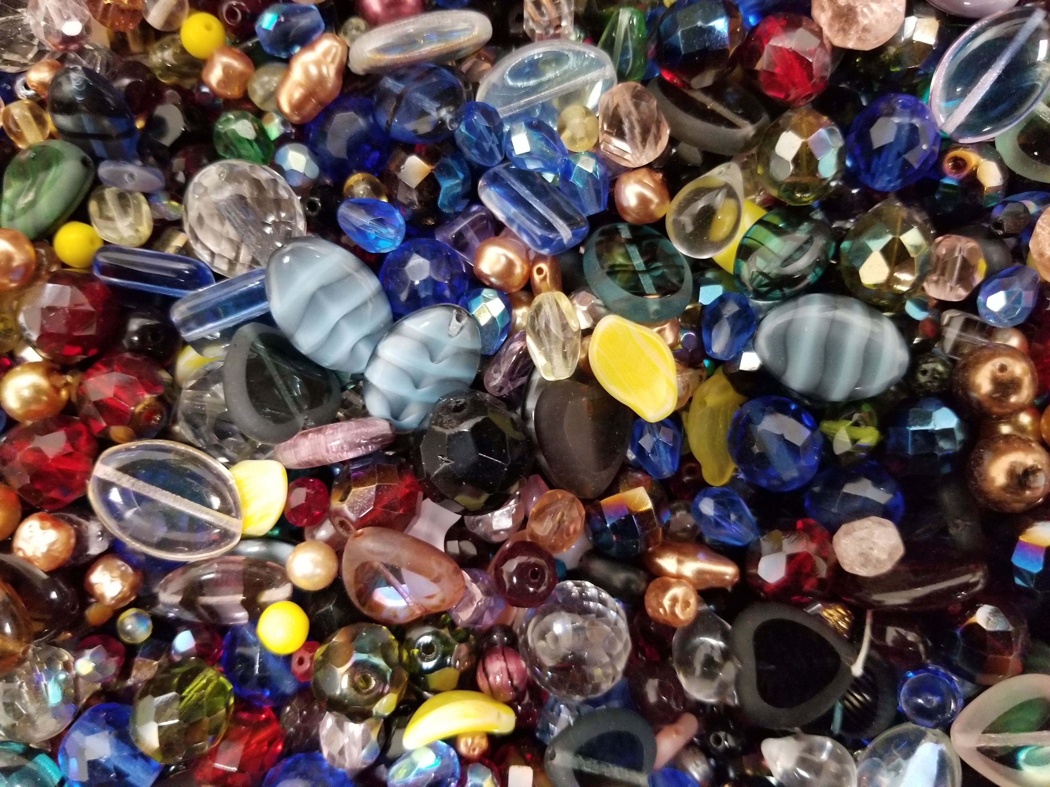 Assorted Glass Beads for Jewelry Making, DIY Lamp Work, Arts and
