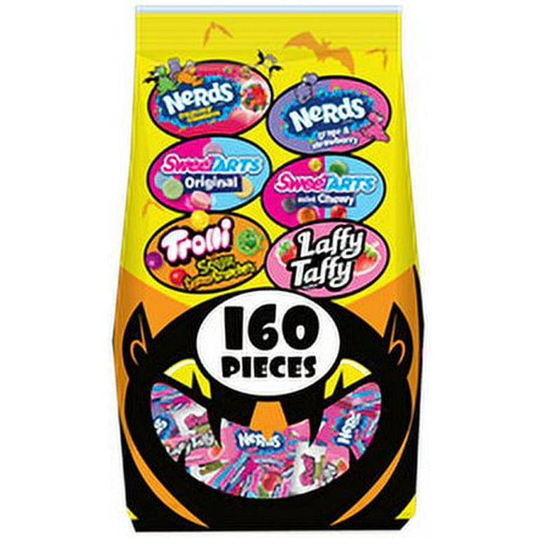Assorted Halloween Candy Sugar Mixed Bag, Nerds Gummy