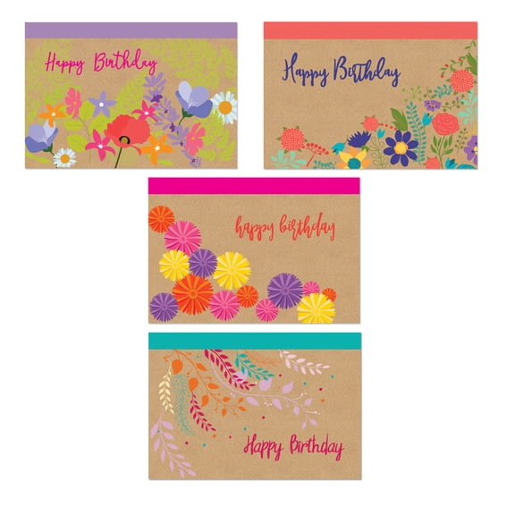 Assorted Happy Birthday Postcards - 40 Birthday Postcards