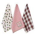 thumbnail image 1 of Multi-Color Assorted Happy Holidays Cotton Dishtowel (Set of 3) 18x28, 1 of 2