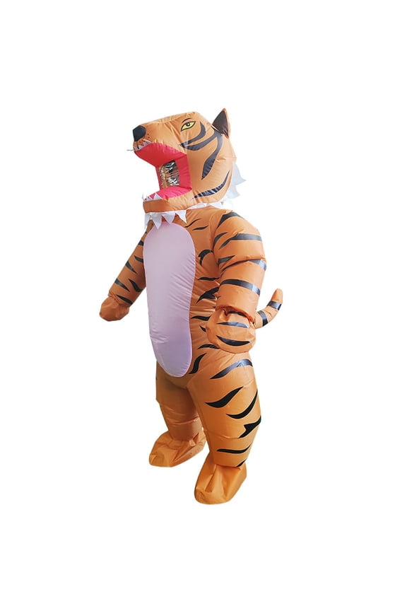 Assorted Inflatable Costume Set For Adults - Animal, Food & Character Funny Party Outfits,Height 4'11"-6'3",Tiger