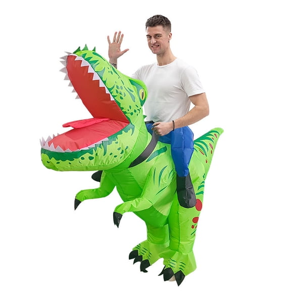 Assorted Inflatable Costume Set For Adults - Animal, Food & Character Funny Party Outfits,Height 4'11"-6'3",Tyrannosaurus rex