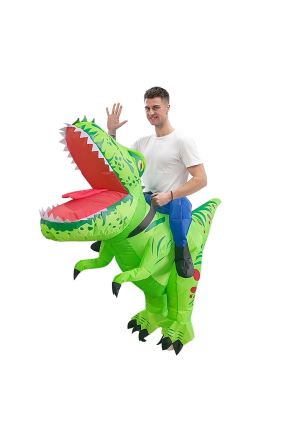 Assorted Inflatable Costume Set For Adults - Animal, Food & Character Funny Party Outfits,Height 4'11"-6'3",Tyrannosaurus rex