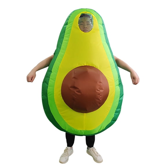 Assorted Inflatable Costume Set For Adults - Animal, Food & Character Funny Party Outfits,Height 4'11"-6'3",avocado