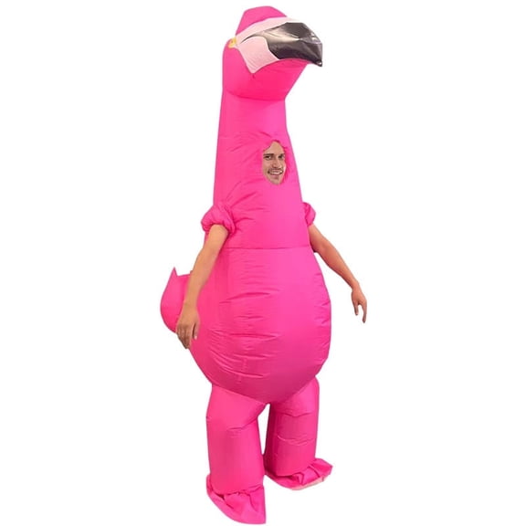Assorted Inflatable Costume Set For Adults - Animal, Food & Character Funny Party Outfits,Height 4'11"-6'3",flamingo