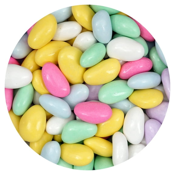Assorted Jordan Almonds, 2 Pound Jodan Almonds Bulk Bag, Almond Candy, Jordan Almonds Candy
